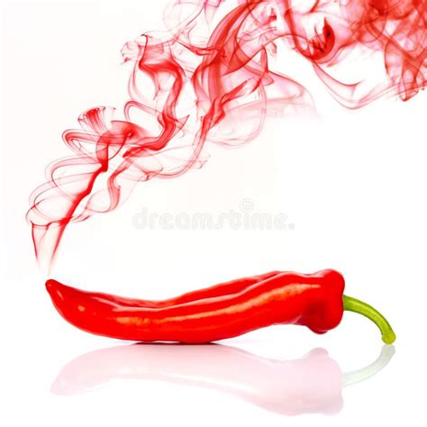 Two Red Hot Chili Pepper Isolated On White Background Like People Having Sex In 69 Posture