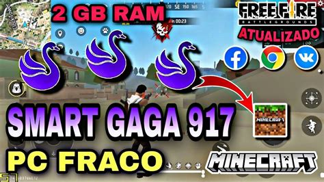 Novo Smart Gaga Grafico De Minecraft Free Fire Atualizado