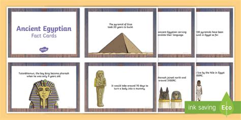 Ancient Egyptians Display Ks2 Fact Cards Twinkl