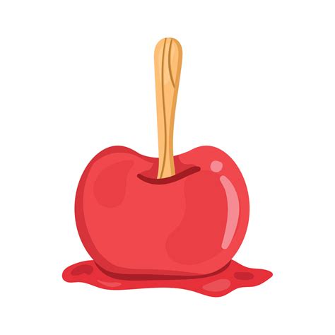 sweet caramel apple 11453693 Vector Art at Vecteezy