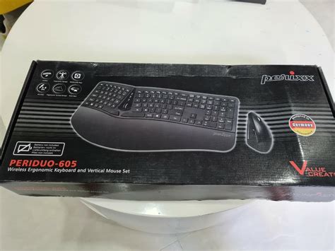 Perixx Periduo 605 Wireless Ergonomic Split Keyboard And Vertical