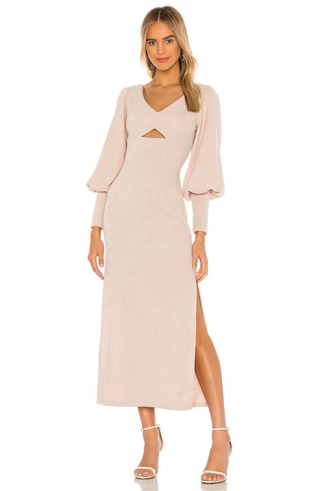 NONchalant Label Lyla Dress In Nude REVOLVE