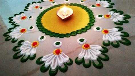 Simple Rangoli Design For Diwali 2019