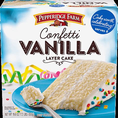 Pepperidge Farm® Frozen Confetti Vanilla Layer Cake 19 600 Oz Ice Cream Cakes And Pies