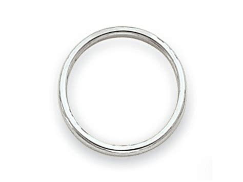 K White Gold Polished Mm Band Dfv B Jtv