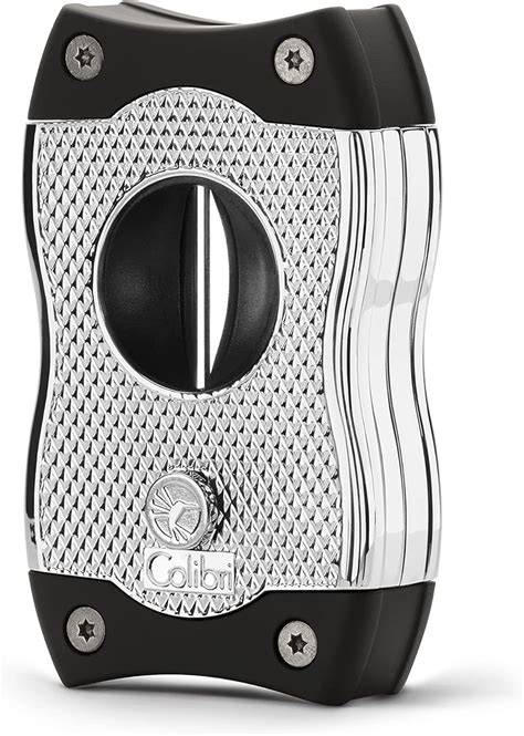 Colibri Sv Cut Cigar Cutter Chrome With Black Accents Spring Loaded