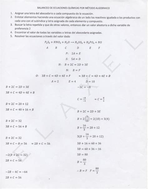 Solution M Todos De Balanceo De Ecuaciones Qu Micas Studypool