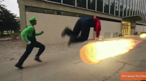 Super Mario Bros Do Parkour In Viral Video