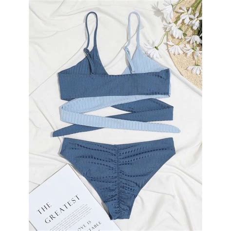 Jual Alstro In Blue Bikini Baju Renang Wanita Swimwear Swimsuit L