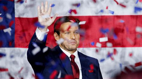 In pictures: DeSantis celebrates his projected win in Florida