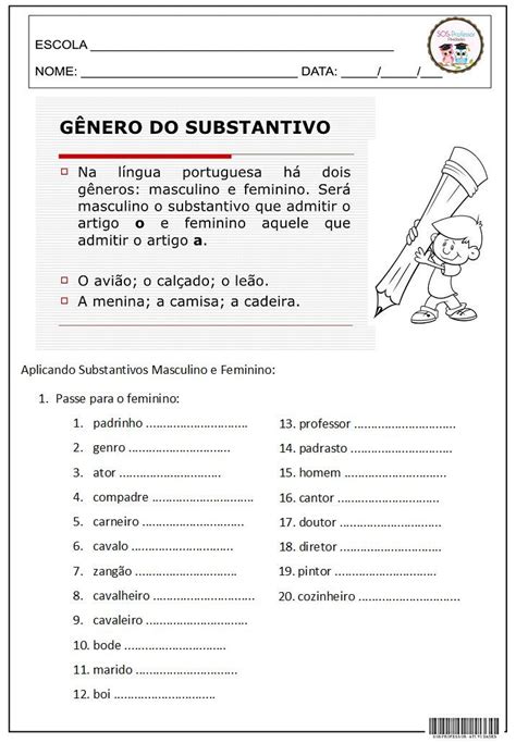 Atividades Educativas De L Ngua Portuguesa G Nero E Atividades