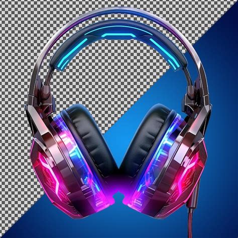 Premium PSD Png Psd Beautiful Gaming Headphones Isolated On A