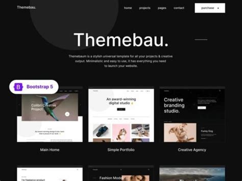 Bootstrap Portfolio & Blog Themes and Templates