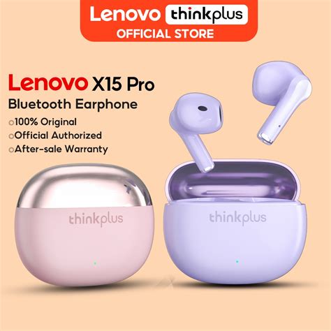 Lenovo X15 Pro หูฟังบลูทูธไร้สาย Tws ขนาดเล็ก พร้อมไมโครโฟน เวลาเล่น 6