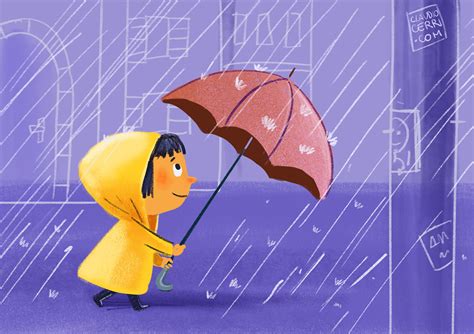 Rainy day on Behance