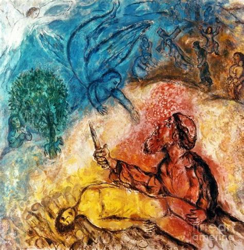 The Sacrifice Of Isaac Marc Chagall S Contemporary Paintings For Sale