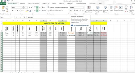 Excel Avan Ado Trabalhando Condi Es Planilha De Controle De Vendas