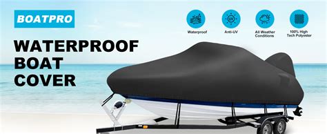 Amazon Boatpro Trailerable Boat Cover Ft With Outboard Motor