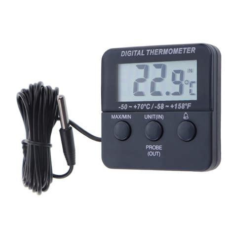 Digital Fridge Thermometer With Alarm And Max Min Temperature Feature