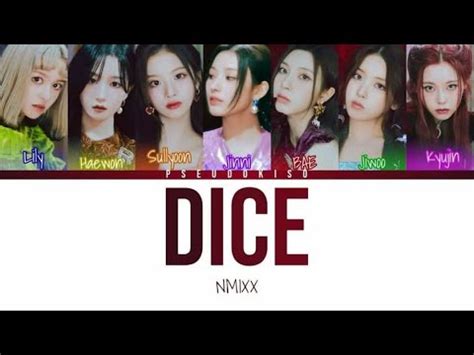 DICE NMIXX Colour Coded Lyrics Han Rom Eng YouTube