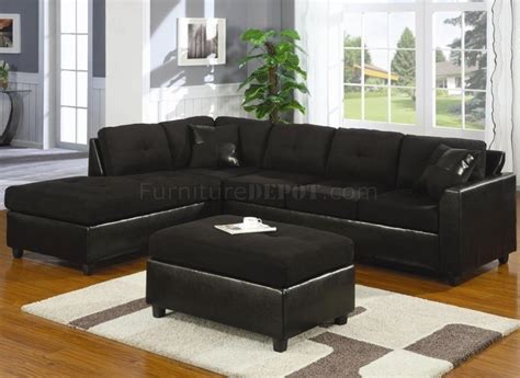 Glory Suede Sectional Sofas Microfiber With Chaise Lounge