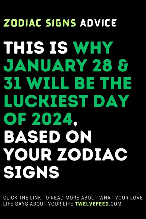 This Is Why January Will Be The Luckiest Day Of Based On