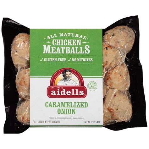 AIDELLS CHICKEN MEATBALLS GLUTEN FREE Italian Style W