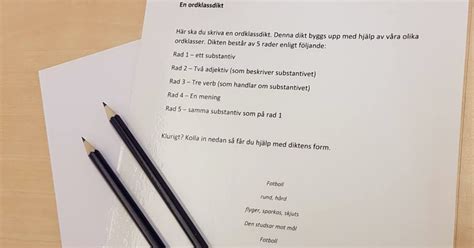 Sex dikter på en lektion Lektionsbanken se Lärare inspirerar lärare