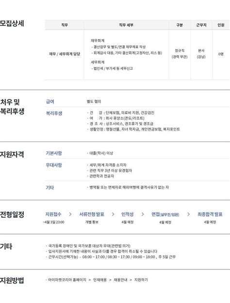 재무세무회계 담당 채용 공모전 대외활동 링커리어