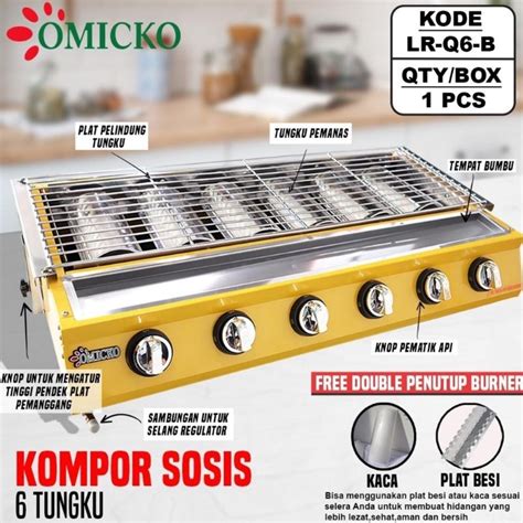 Jual Kompor Panggangan Sosis Omicko Tungku Kompor Panggang Sosis