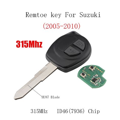 2pcs 315Mhz Remote Key Fob For SUZUKI SWIFT SX4 ALTO VITARA IGNIS JIMNY