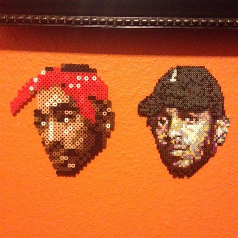 Old School Vs New School Regular Vs Mini Beads Tupac Pattern Credited