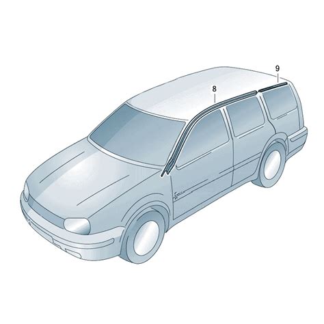 Original VW Golf 4 Limousine Dachleiste Dichtgummi Türdichtung ...