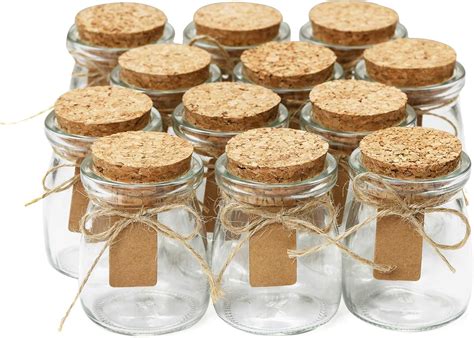 Glass Favor Jars With Cork Lids Mason Jar Wedding Favors Apothecary