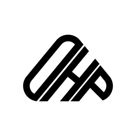 OHP letter logo creative design with vector graphic, OHP simple and ...