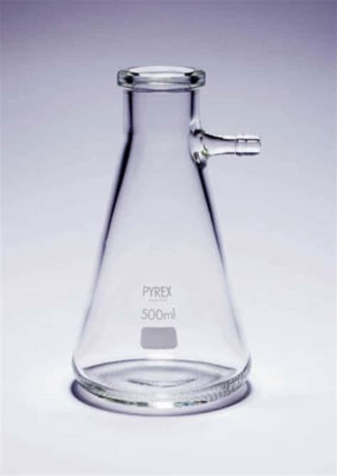 Pyrex Borosilicate Glass Vacuum Filter Flask with Side Arm:Flasks ...