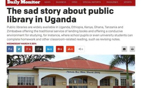 Uganda Daily Monitor Features Eifl Public Library Innovation Programme