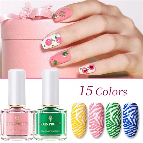 Born Pretty Esmalte De U As De La Serie De Verano Barniz De Impresi N