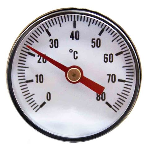Термометр аксиальный AW 1/4" 80°C (Ø40/35мм)