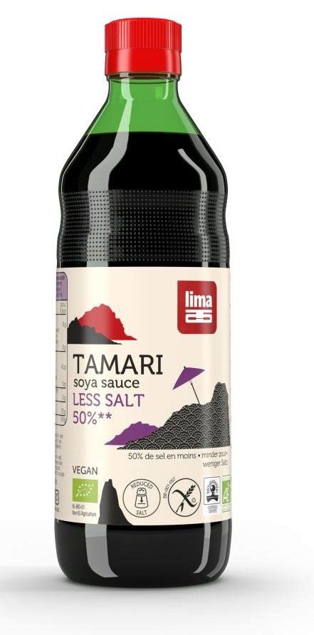 Lima Sos Sojowy Tamari 50 Mniej Soli Bezglutenowy Bio 250 Ml Lima