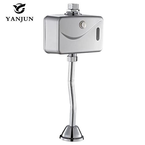 Yanjun Automatic Electric Urinal Flush Valve Sensorandmanual 2 Function Exposed Wall Mount Dc6v