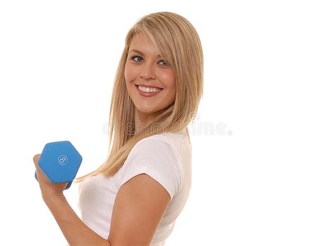 Fille De Forme Physique Image Stock Image Du Blonde Formation