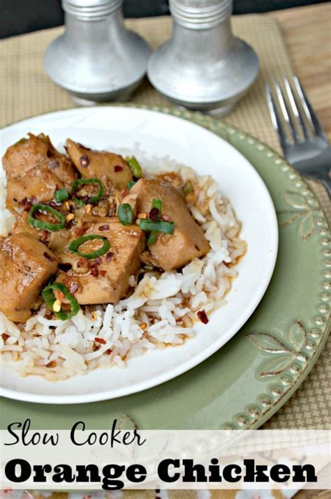 Slow Cooker Orange Chicken - The Rebel Chick