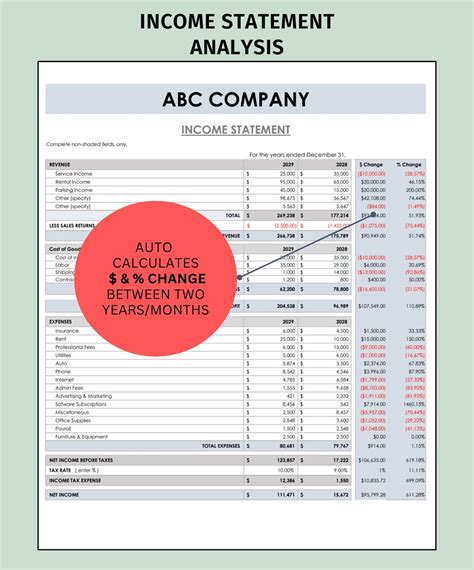 Profit And Loss Statement Template Profit And Loss Template Profit Loss Statement Editable