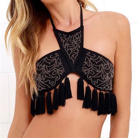 Beach Riot Swim Beach Riot Tassel Bikini Top Poshmark