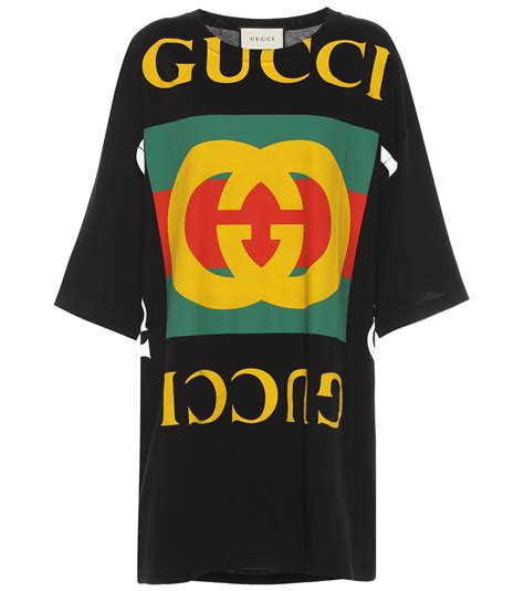 Gucci Oversized Printed Cotton Jersey T Shirt In Black Save 32 Lyst