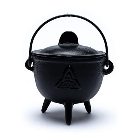 Chaudron en fonte Triquetra Noir Grand Modèle