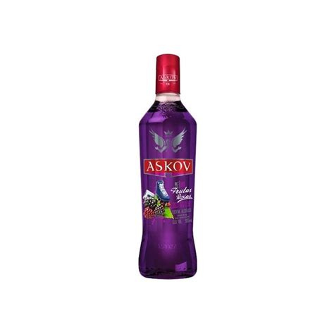 Vodka Askov Frutas Roxas Ml Shopee Brasil