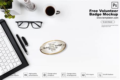 22+ Best Free Badge Mockup Design Template