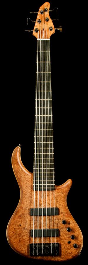 Pedulla Nuance Nb 6 Maple Burl Top Bass Guitar Guitar Electric Bass